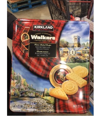 KIRKLAND柯兰 Walkers黄油曲奇酥饼干  红色铁盒黄油饼干