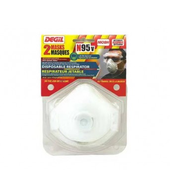 Honeywell/Degil 成人防护口罩 N95 防雾霾防传染 带加强型呼吸阀（2只/套）