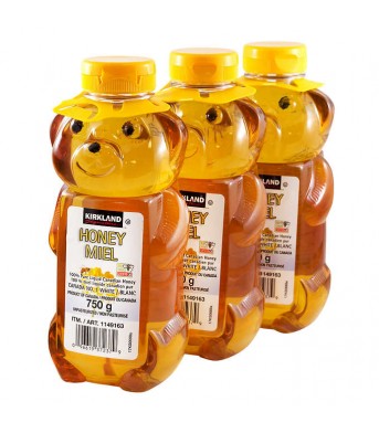 KIRKLAND柯兰 小熊蜂蜜Beemaid750g/瓶*3  纯天然蜂蜜 